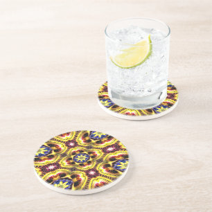 Passiflora Caerulea Pattern Coaster
