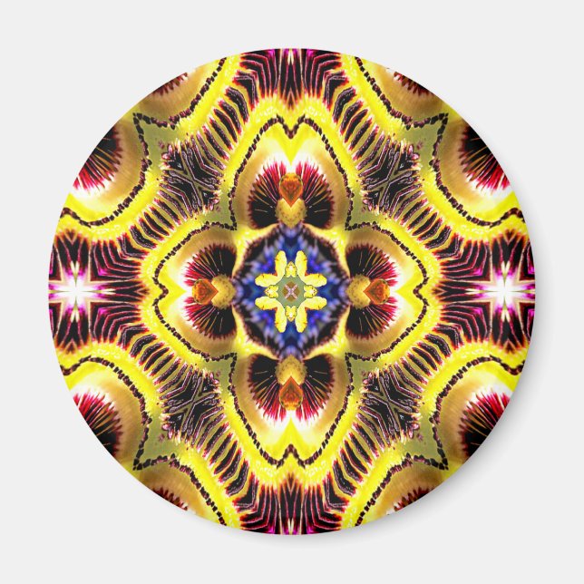 Passiflora Caerulea Pattern Magnet (Front)