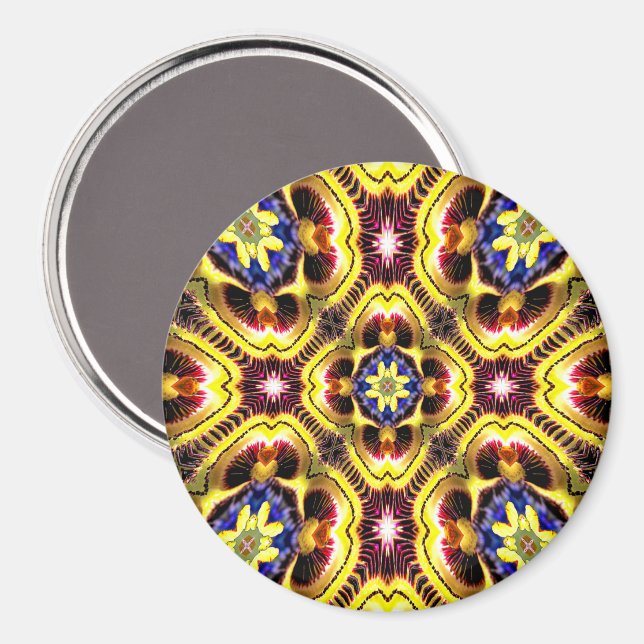 Passiflora Caerulea Pattern Magnet (Front/Back)