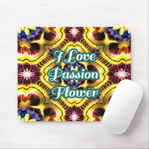 Passiflora Caerulea Pattern Mouse Pad