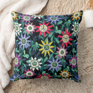 passiflora throw pillow
