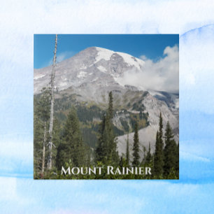 Passing Cloud Over Mount Rainier Tile