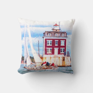 Passing Ledge Light Throw Pillow