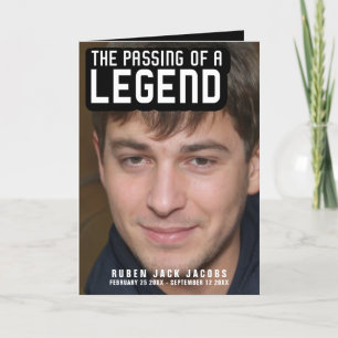 Passing of a legend Funeral service program mono