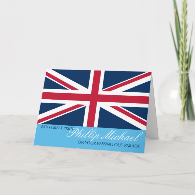 Passing Out Parade Congratulations Add Any Name Card (Front)