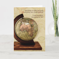 Passing the Bar Law School Old World Globe