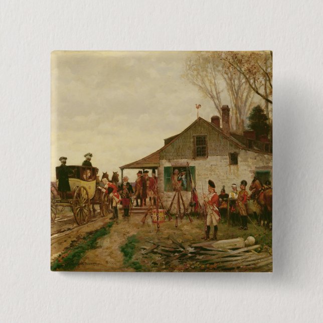 Passing the Outpost 2 Inch Square Button (Front)