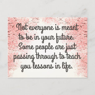 Passing Through Quote Postcard