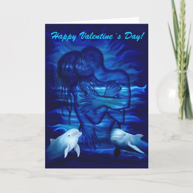 Passion act - pair with Dolphin pair Holiday Card (Front)