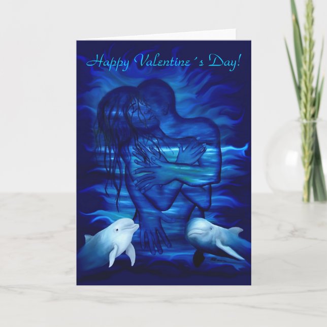 Passion act - pair with Dolphin pair Holiday Card (Front)