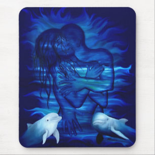 Passion act - pair with Dolphin pair Mouse Pad