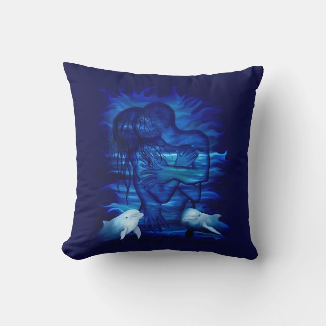 Passion act - pair with Dolphin pair Throw Pillow (Front)