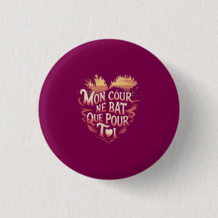 Passion des Cœurs 1 Inch Round Button