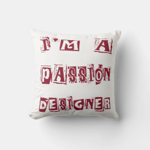 Passion Designer Throw Pillow