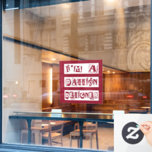 Passion Designer Window Cling