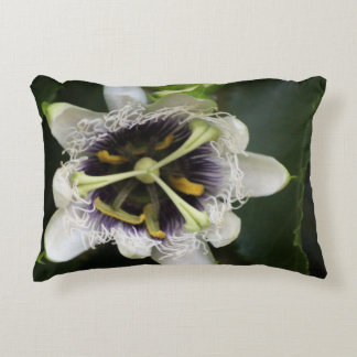 Passion Flower Closeup 2 Accent Pillow
