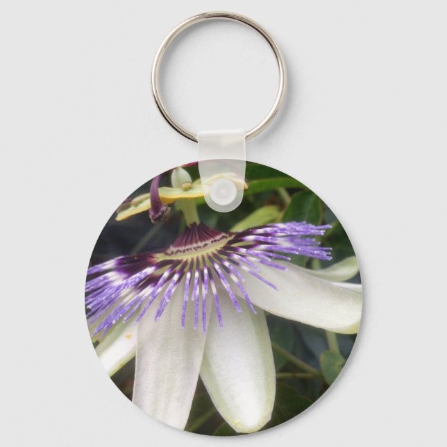 Passion Flower Keychain (Front)