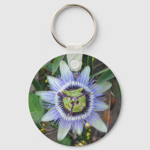 passion flower magnet keychain