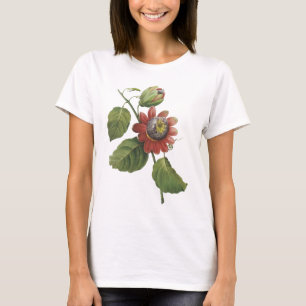 passion flower(Passiflora alata) by Redouté T-Shirt