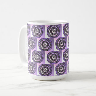 Passion Flower Purple Pattern Coffee Mug