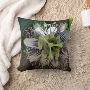 Passion Flower Throw Pillow