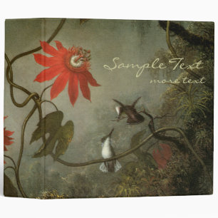 Passion Flowers and Hummingbirds Binder