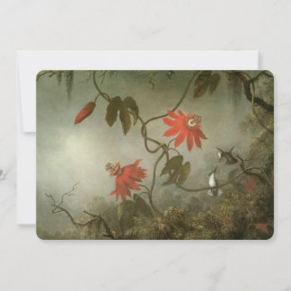 Passion Flowers and Hummingbirds by Martin J Heade
