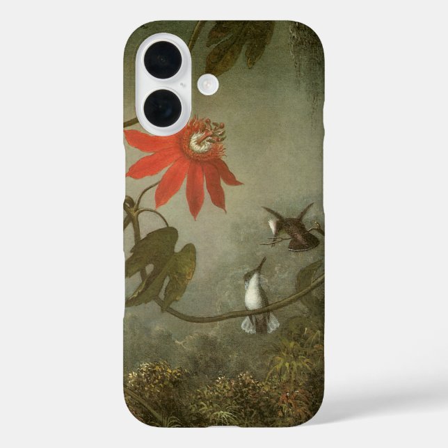 Passion Flowers and Hummingbirds by Martin J Heade Case-Mate iPhone Case (Back)