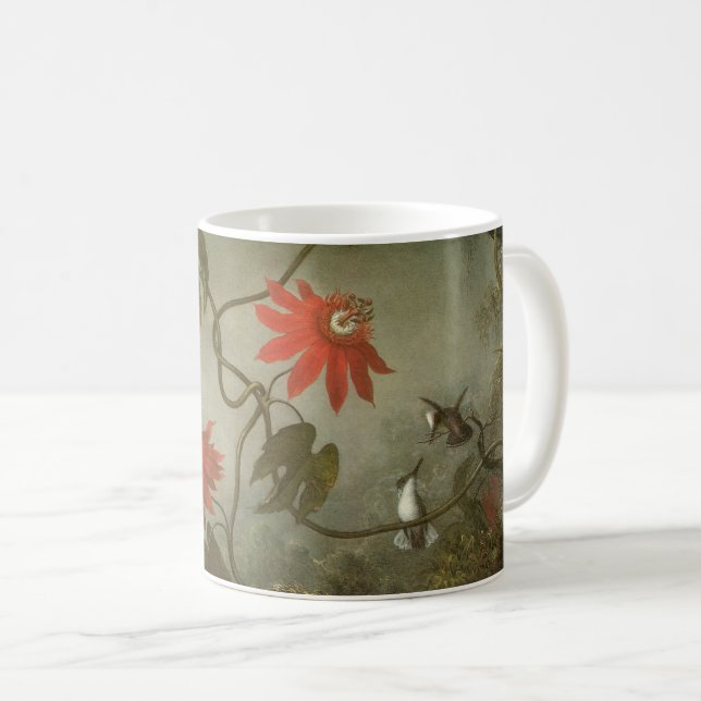 Passion Flowers and Hummingbirds by Martin J Heade Coffee Mug (Front Right)
