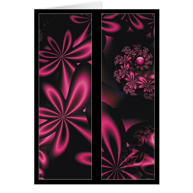 Passion Flowers Bookmark Card (Front)