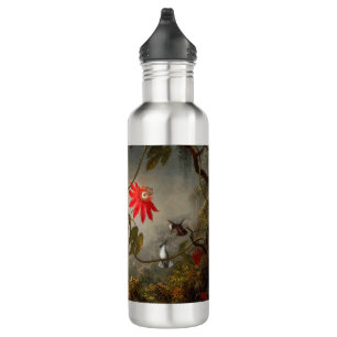 Passion Flowers with Hummingbirds Heade 710 Ml Water Bottle