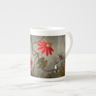 Passion Flowers with Hummingbirds Heade Bone China Mug