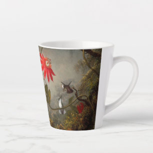 Passion Flowers with Hummingbirds Heade Latte Mug