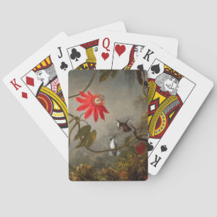 Passion Flowers with Hummingbirds Heade Playing Cards