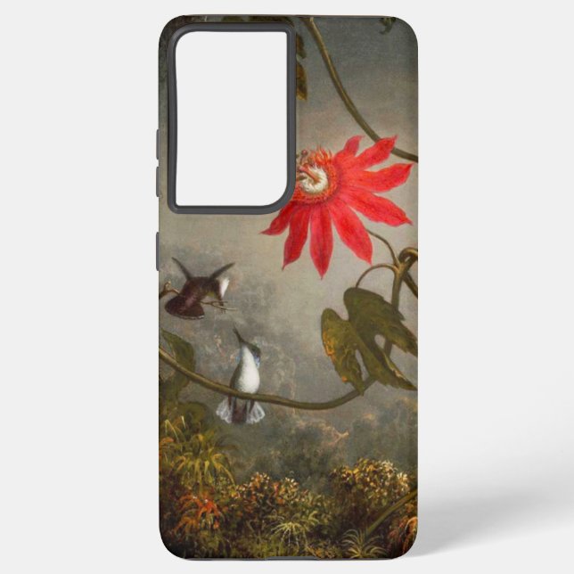 Passion Flowers with Hummingbirds Heade Samsung Galaxy S21 Ultra Case (Back)