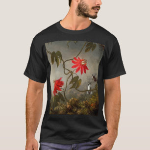Passion Flowers with Hummingbirds Heade T-Shirt