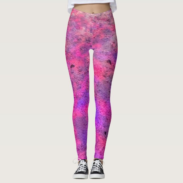 Passion for Pink Patterns Leggings (Front)