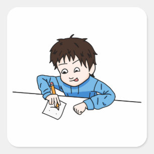 Passion For Sketching Square Sticker