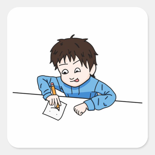 Passion For Sketching Square Sticker (Front)