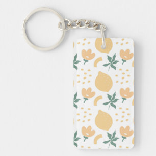 Passion Fruit Flower Keychain