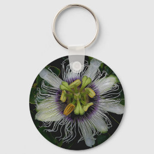Passion Fruit Flower Keychain