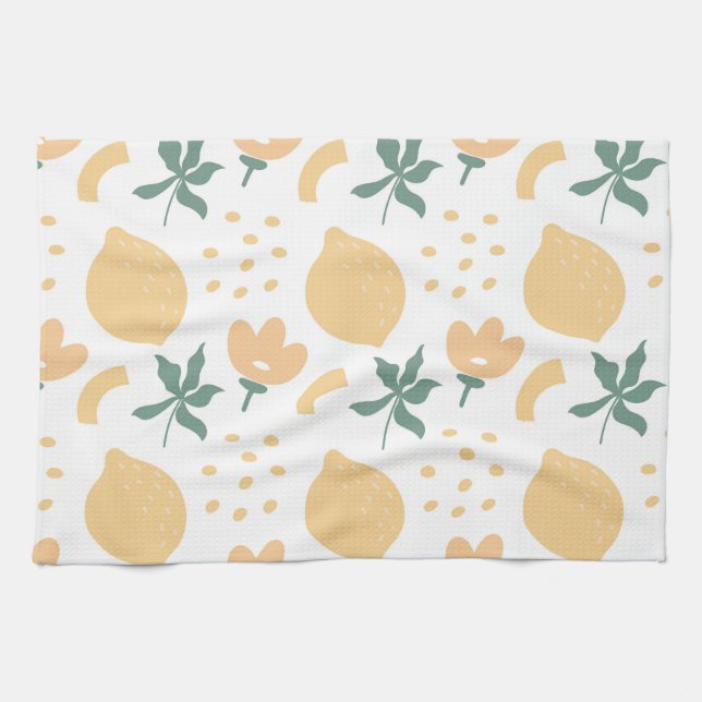 Passion Fruit Flower Kitchen Towel (Horizontal)