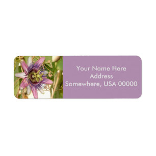 Passion Fruit Flower Return Address Labels