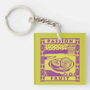 Passion Fruit Keychain