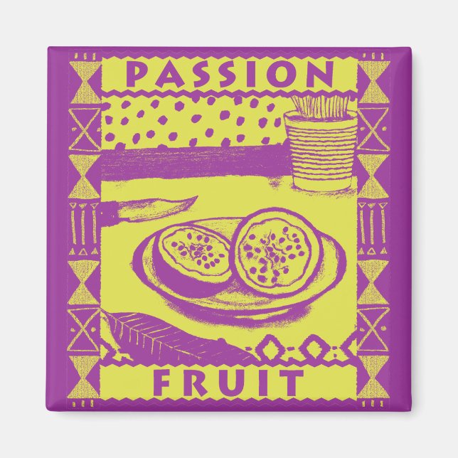 Passion Fruit Magnet (Front)