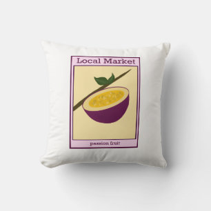 Passion Fruit Throw Pillow