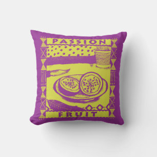 Passion Fruit Throw Pillow