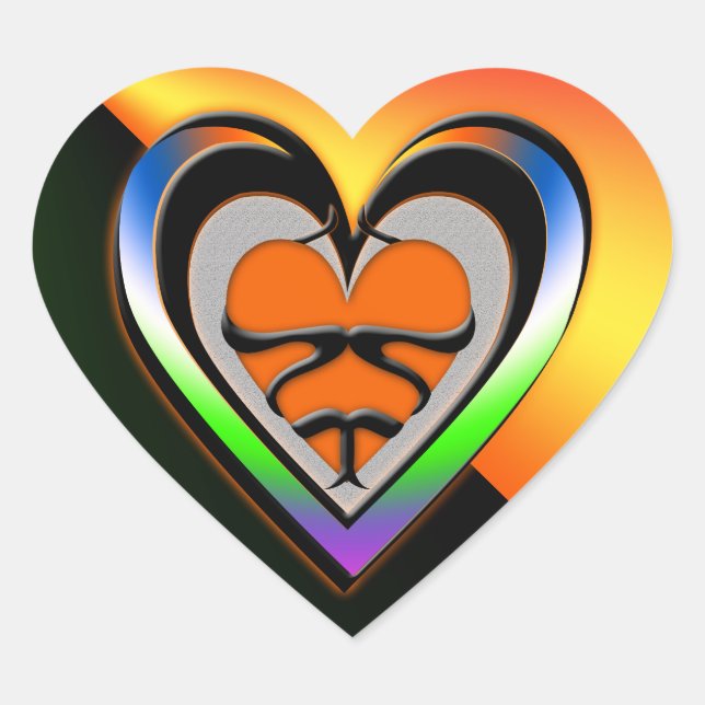 Passion Heart Sticker (Front)