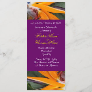 Passion in Paradise Tropical  Wedding Invitations