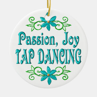Passion Joy Tap Dancing Ceramic Ornament
